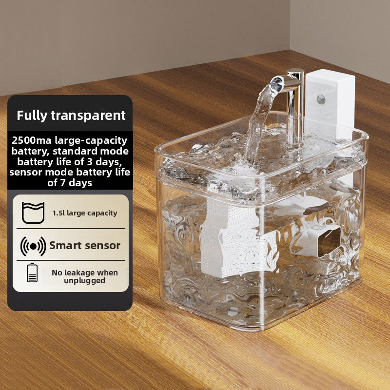 Pet cat water fountain