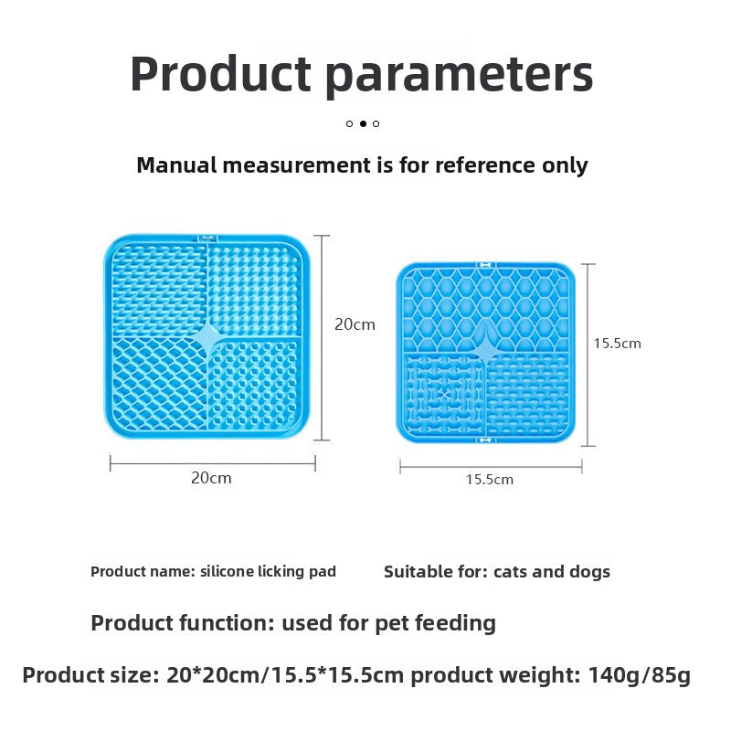 Silicone pet licking pad