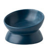 Slanted-mouthed high-legged pet food bowl