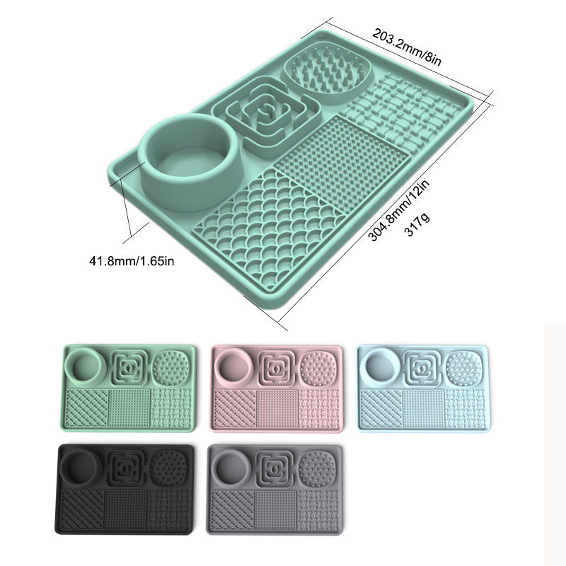 pet licking mat pet food set